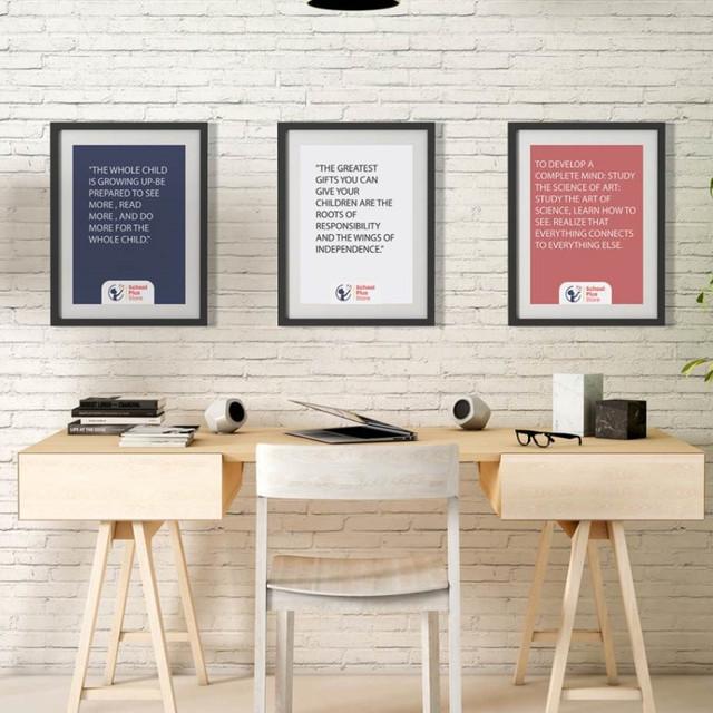 A set of 6 office posters